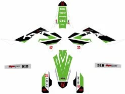 Kit Déco UP ROUND KAWASAKI KX 250 F (2021-2022) Vert