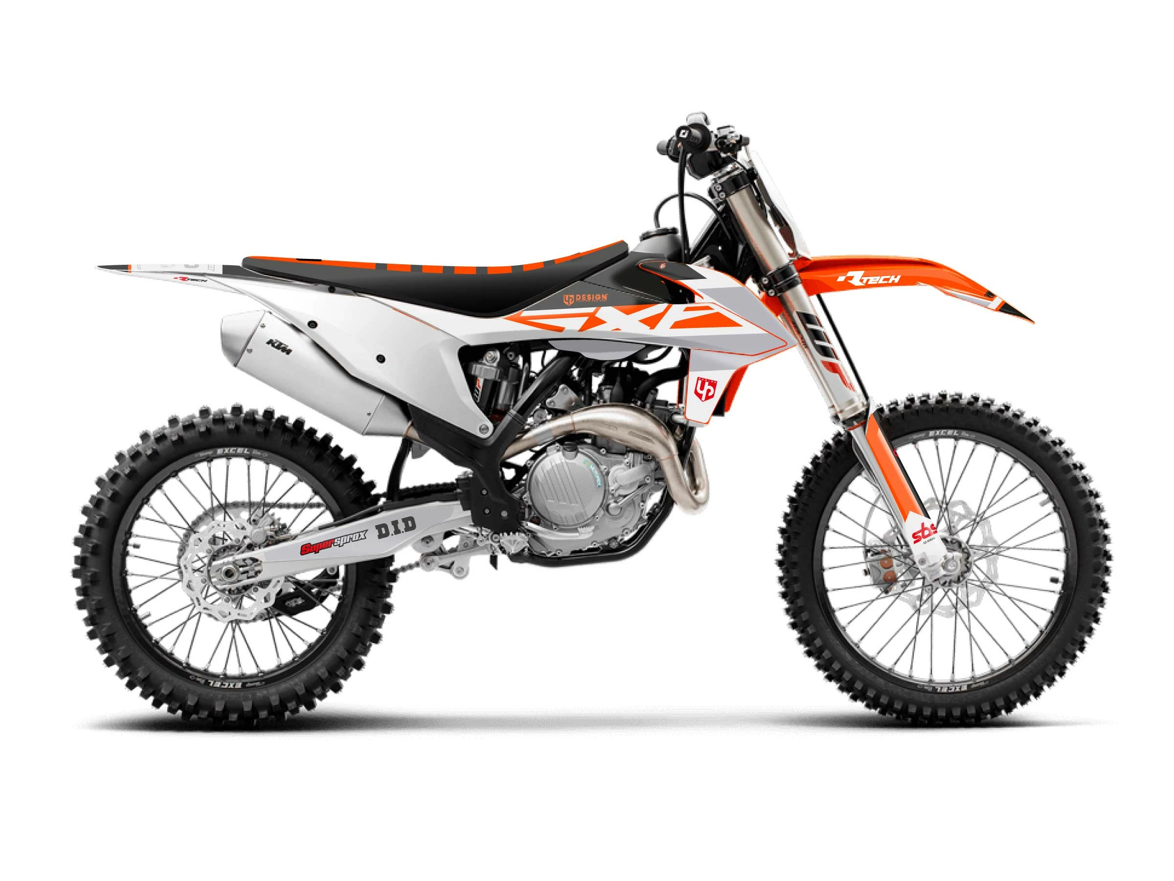 Kit Déco UP ROUND KTM SX / SX-F (2017-2018) Orange 4 Kit Déco UP ROUND KTM SX / SX-F (2017-2018) Orange – Image 2