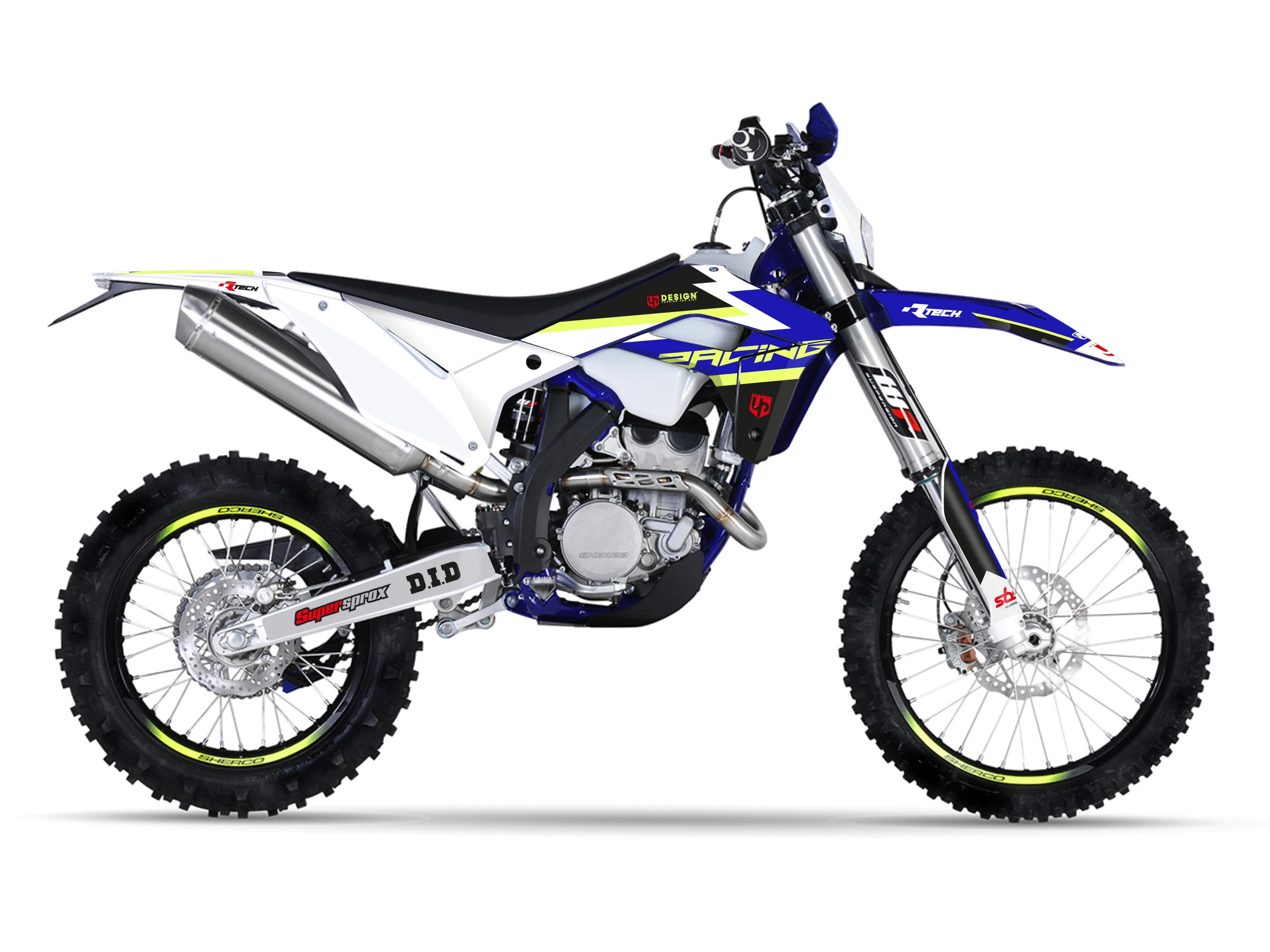 Kit Déco UP ROUND SHERCO SE (2012) Bleu 4 Kit Déco UP ROUND SHERCO SE (2012) Bleu – Image 2