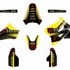 Kit Déco UP SPIKE SUZUKI RM 85 (2002-2022) Noir-Jaune -MORACO Sales Shop 2111435017L 1