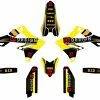 Kit Déco UP SPIKE SUZUKI RMZ 250 (2010-2018) Noir-Jaune -MORACO Sales Shop 2126435017L 1