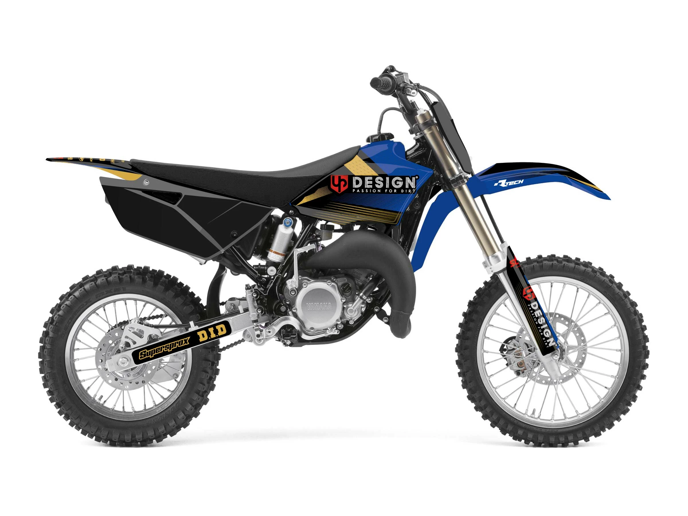 Kit Déco UP SPIKE YAMAHA YZ 85 (2015-2018) Noir-Bleu 4 Kit Déco UP SPIKE YAMAHA YZ 85 (2015-2018) Noir-Bleu – Image 2