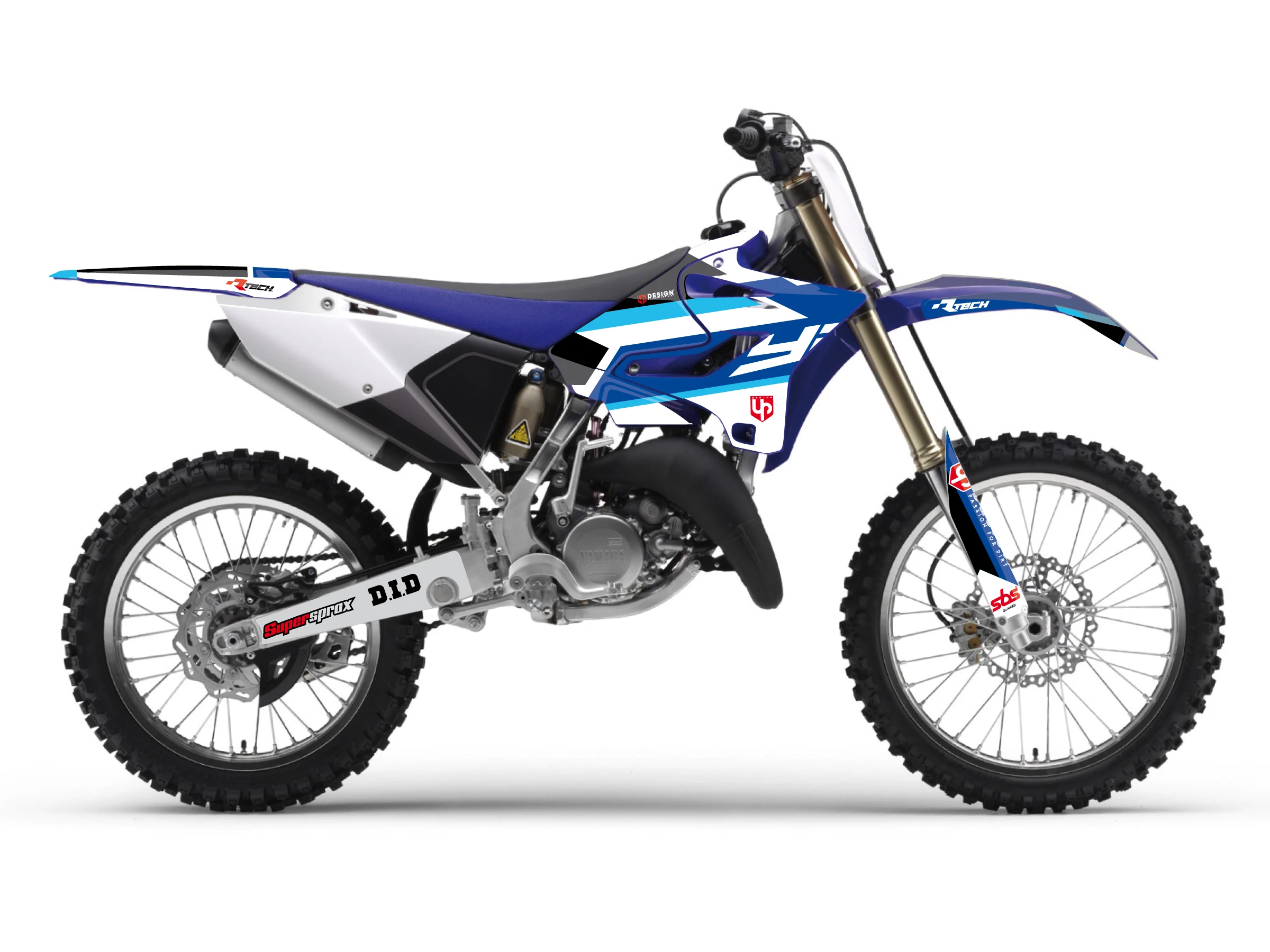 Kit Déco UP ROUND YAMAHA YZ (2015-2020) Bleu 4 Kit Déco UP ROUND YAMAHA YZ (2015-2020) Bleu – Image 2
