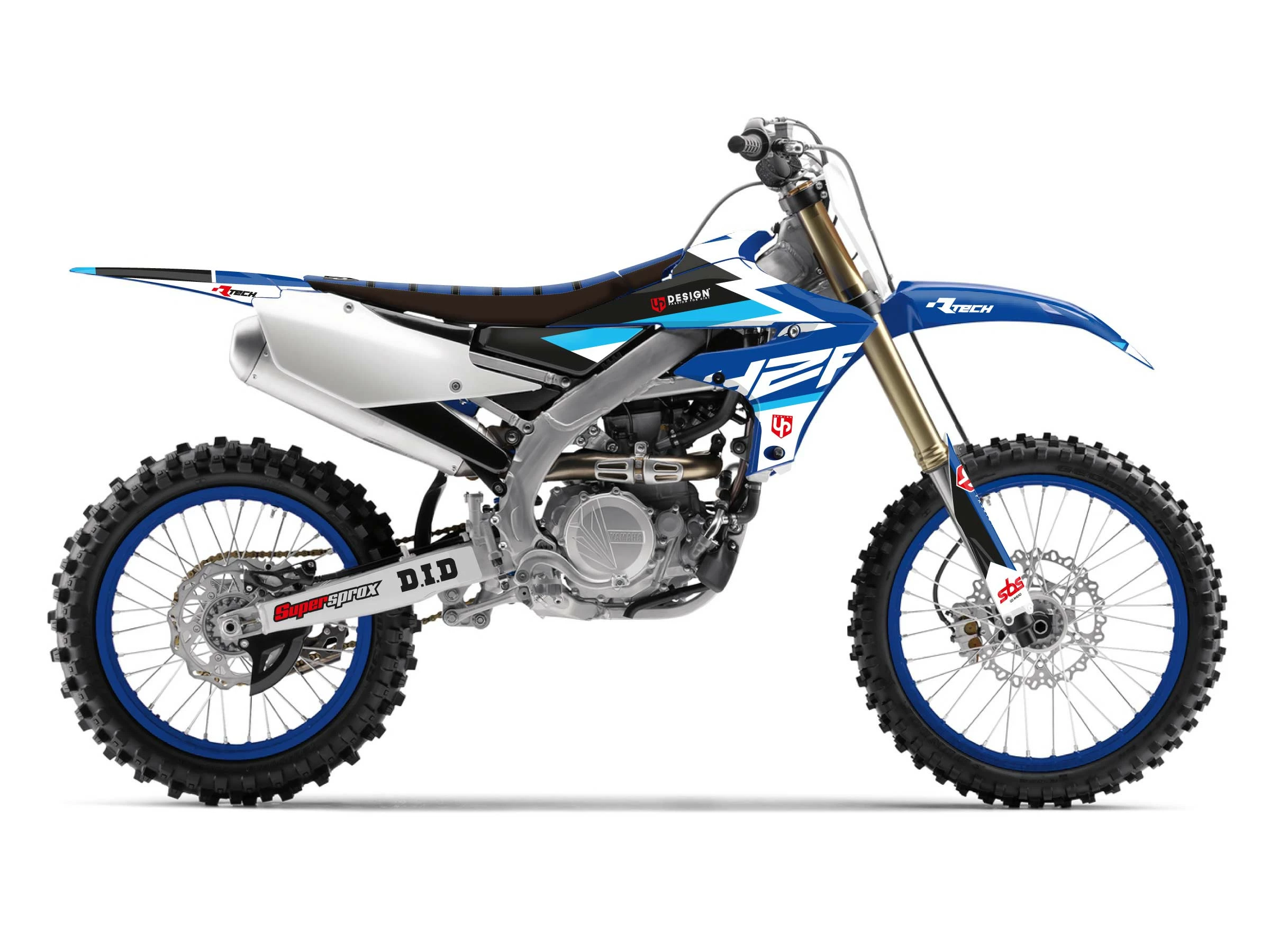 Kit Déco UP ROUND YAMAHA YZ 250 F (2006-2008) Bleu 4 Kit Déco UP ROUND YAMAHA YZ 250 F (2006-2008) Bleu – Image 2