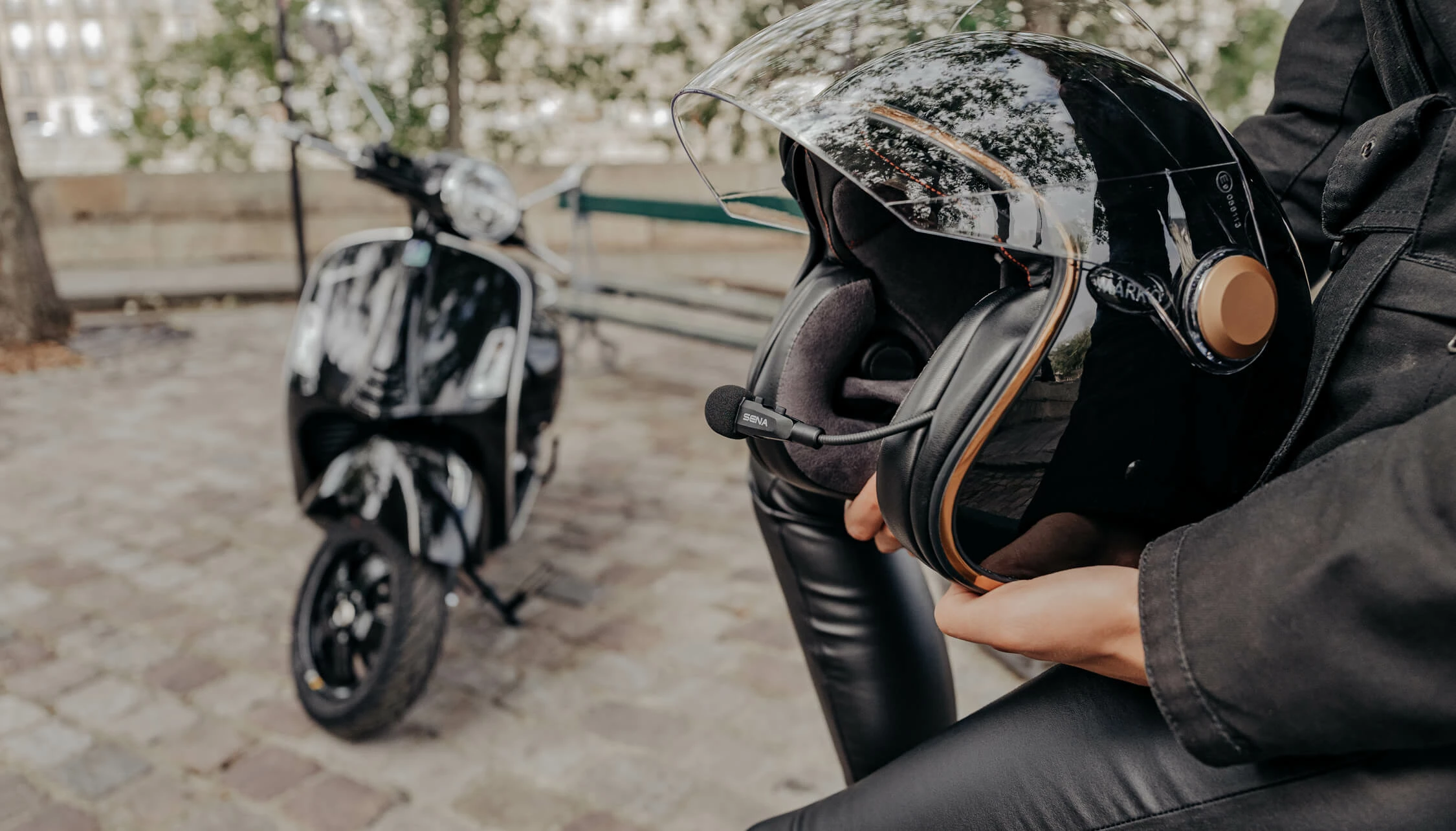 *Syst. De Com. SENA 3Sx1 Pour Moto Casque Jet Micro Tige 6 *Syst. De Com. SENA 3Sx1 Pour Moto Casque Jet Micro Tige – Image 4