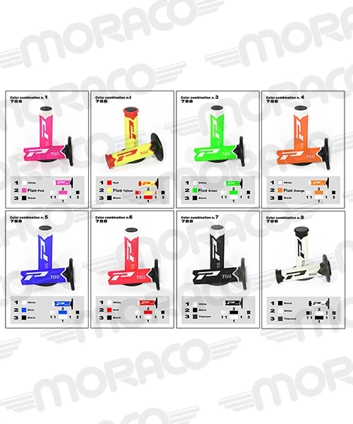 Progrip Poignées 788 Blanc/Bleu Fluo/Noir 22/25 4 Progrip Poignées 788 Blanc/Bleu Fluo/Noir 22/25 – Image 2