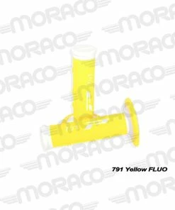 Progrip Poignées 791 Blanc/Jaune Fluo 22/25 -MORACO Sales Shop 791BLJF 2