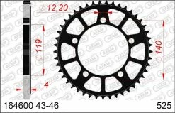 Cour. 50-29064-46-BLK # 164600-46