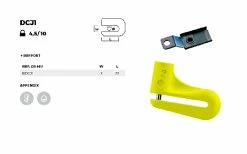 STANDARD BDCJ1 - Bloque Disque Jaune -MORACO Sales Shop FABDCJ1 3