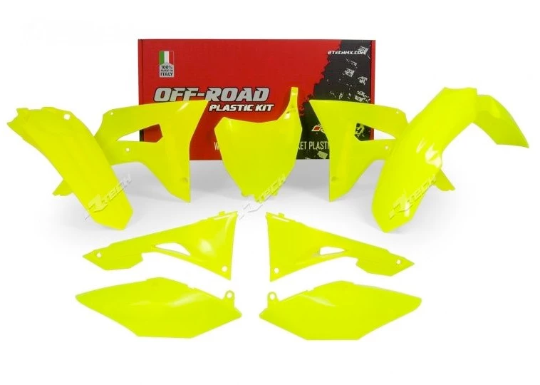 Kit Plastique Honda Jaune Fluo 3 Kit Plastique Honda Jaune Fluo