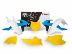 Kit Plastique KTM VINTAGE LIGHT BLUE/YELLOW/W