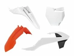 Kit Plastique 4 P Orange Blanc Noir