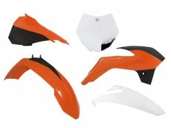 Kit Plastique 5 P Orange-blanc