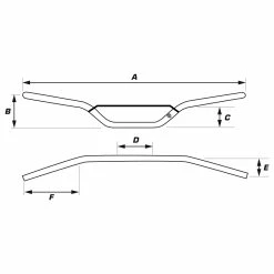 Guidon Alu UP Design MX 28.6MM Noir -MORACO Sales Shop UPMX2802 3