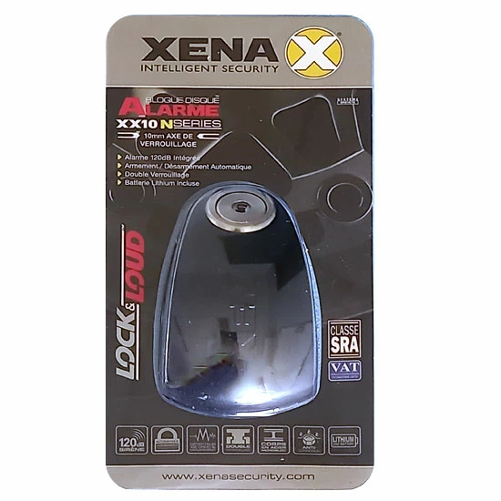 *Bloque Disque Alarme XENA XX10 Noir SRA 4 *Bloque Disque Alarme XENA XX10 Noir SRA – Image 2