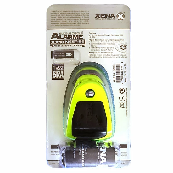 *Bloque Disque Alarme XENA XX10 Jaune Fluo SRA 5 *Bloque Disque Alarme XENA XX10 Jaune Fluo SRA – Image 3