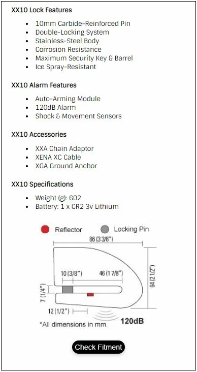 *Bloque Disque Alarme XENA XX10 Jaune Fluo SRA 6 *Bloque Disque Alarme XENA XX10 Jaune Fluo SRA – Image 4