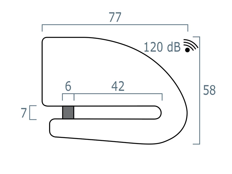 Bloque Disque Alarme XENA XX6 4 Bloque Disque Alarme XENA XX6 – Image 2
