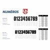 Pack 10 X 3 Numéros UP 160 Mm X 75 Mm - Blanc 2 Pack 10 X 3 Numéros UP 160 Mm X 75 Mm - Blanc -MORACO Sales Shop serienumero 3